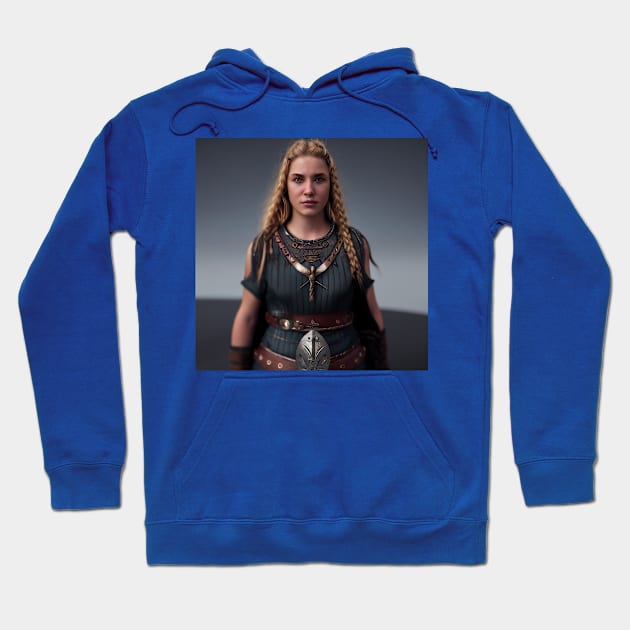 Viking Shield Maiden Hoodie by Grassroots Green